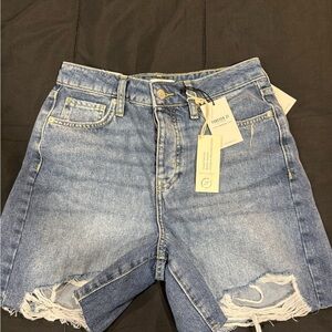 Denim Distressed Shorts